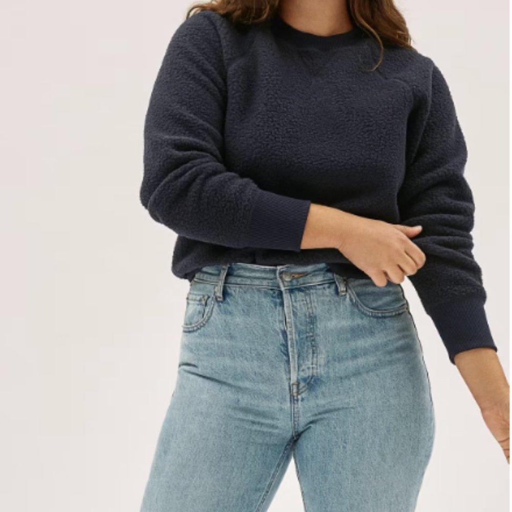 NWT Everlane ReNew Fleece Pullover - S